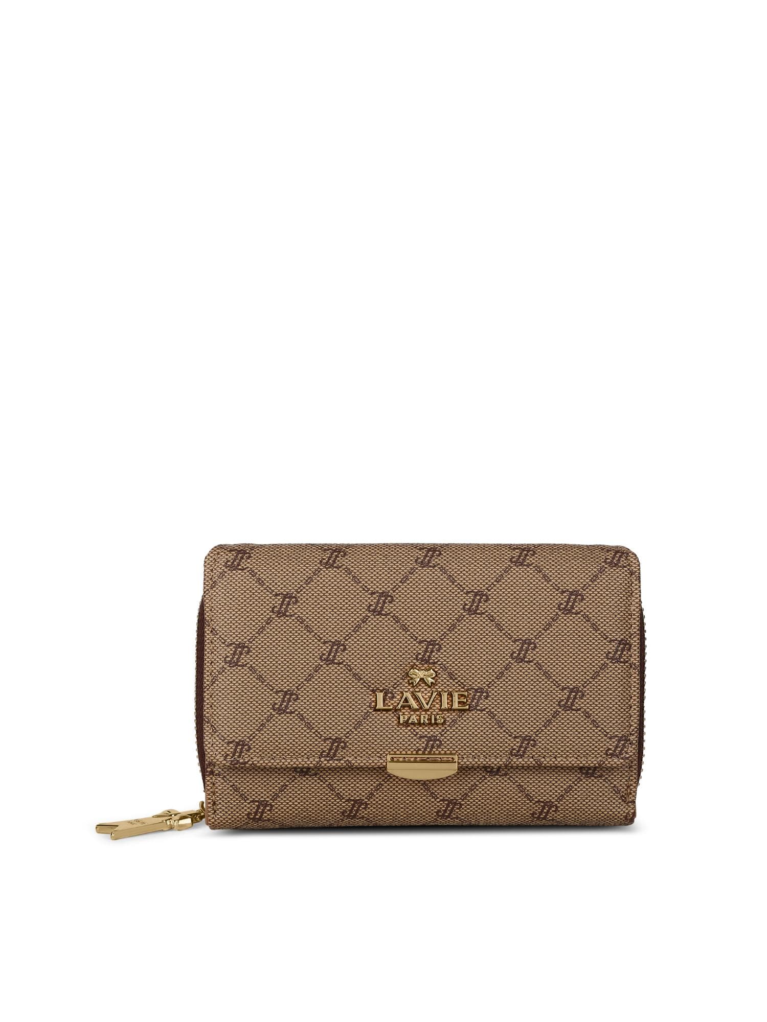Lavie Paris Women Mono Neomee Trifold Wallet - Latte