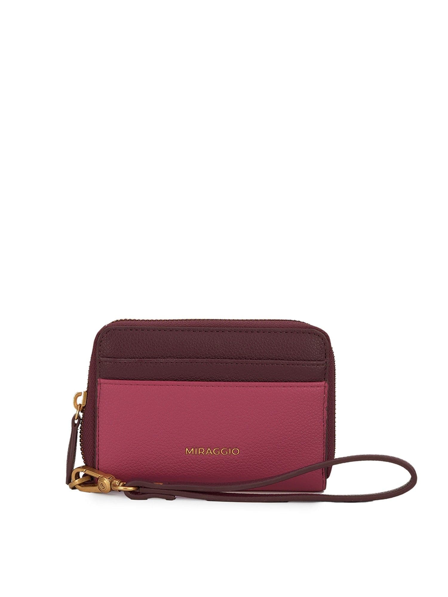 MIRAGGIO Women Ellie Pink Colorblock Wallet