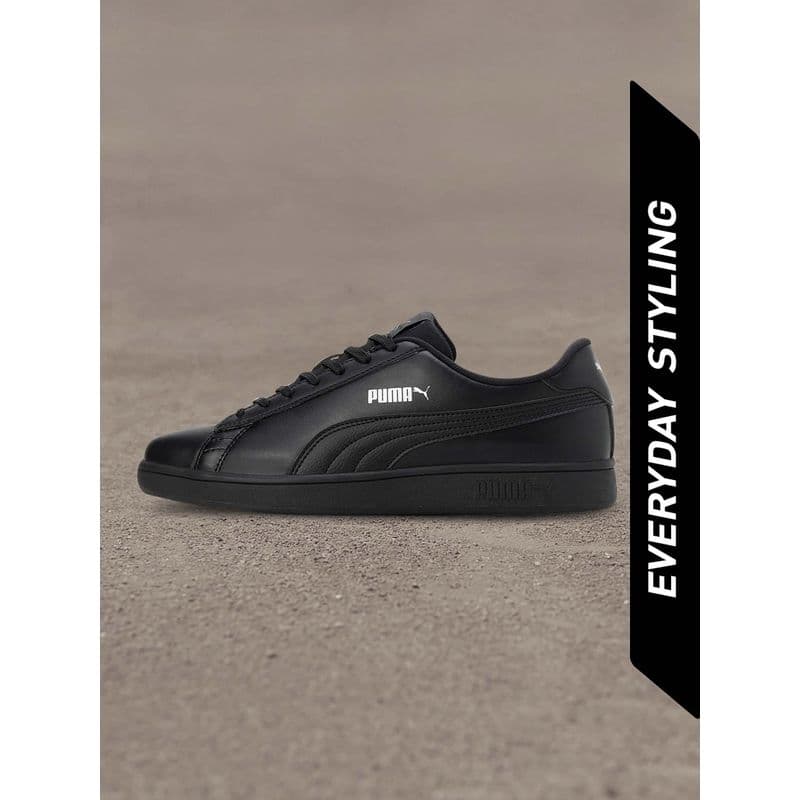 Puma Smashic Unisex Black Sneakers