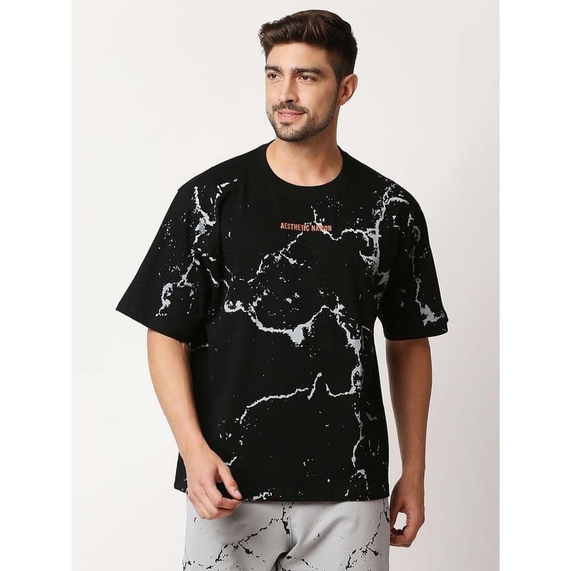 AESTHETIC NATION Aesthetics Oversized Black T-Shirt