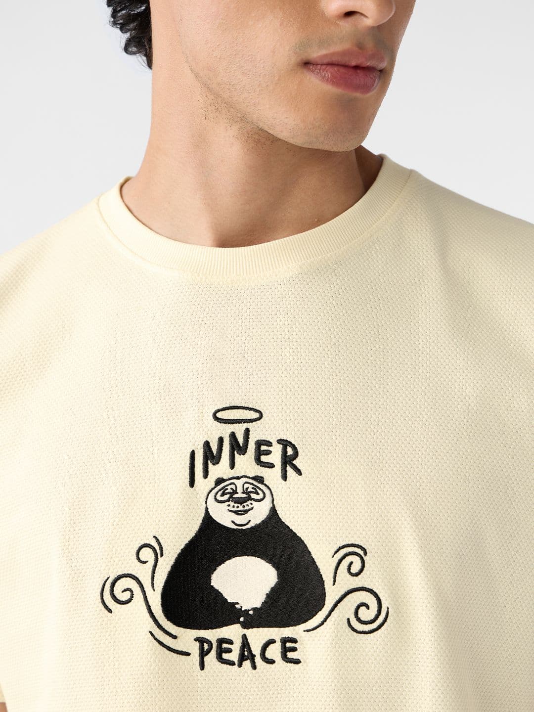 Textured T-Shirt: Kung Fu Panda Peace