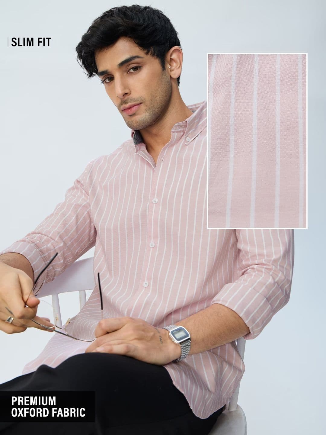 Oxford Stripes: Pink Mirage