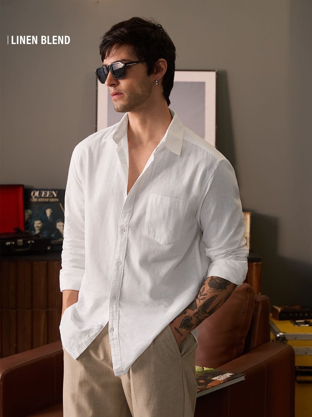 Cotton Linen: Pearl White