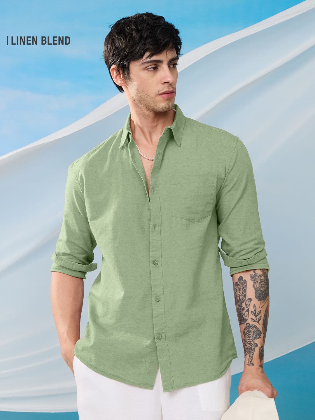 Cotton Linen: Light Green